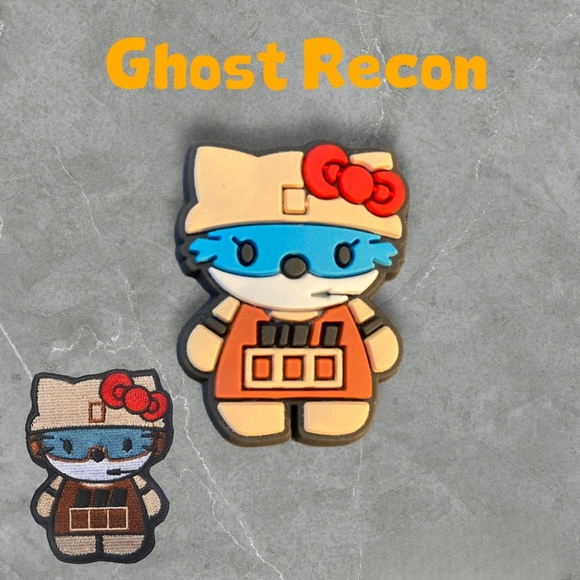 BOGO!! BUNDLE For Discount!!!  Ghost Recon Hello Kitty Croc Charm - Picture 1 of 1